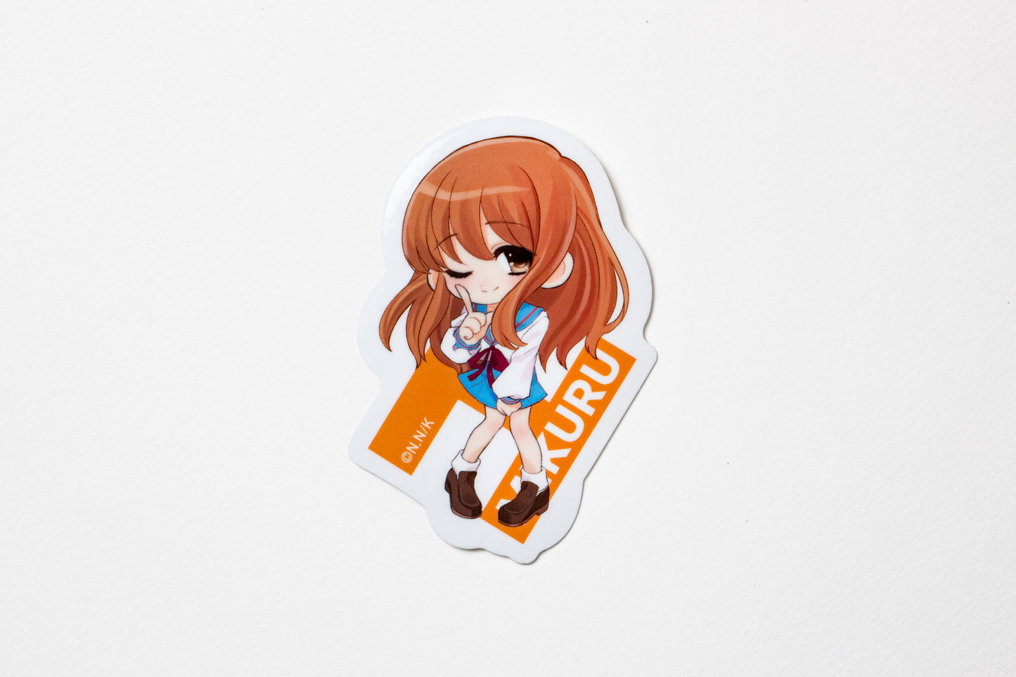 ダイカットステッカー SD朝比奈みくる～憂鬱～