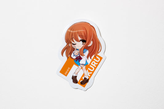 ダイカットステッカー SD朝比奈みくる～憂鬱～
